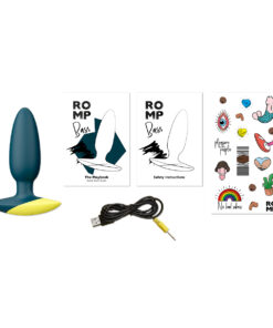 Alternative view of ROMP Bass Vibrating Anal Plug - Green