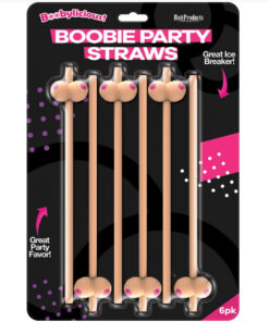 Alternative view of Boobie Party Straws 6pk
