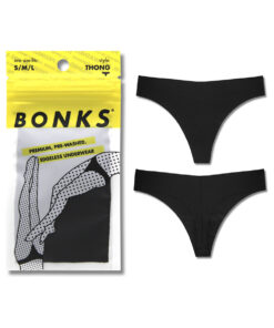 Bonks Black Magic Seamless Thong O/S