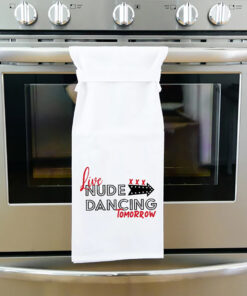 Alternative view of Twisted Wares Live Nude Dancing Tomorrow Flour Sack Towel