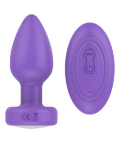 Luv Inc Pr17: Vibrating Plug W/ Remote Purple