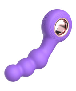 Alternative view of Luv Inc Br15: Beaded Ring Vibe Purple