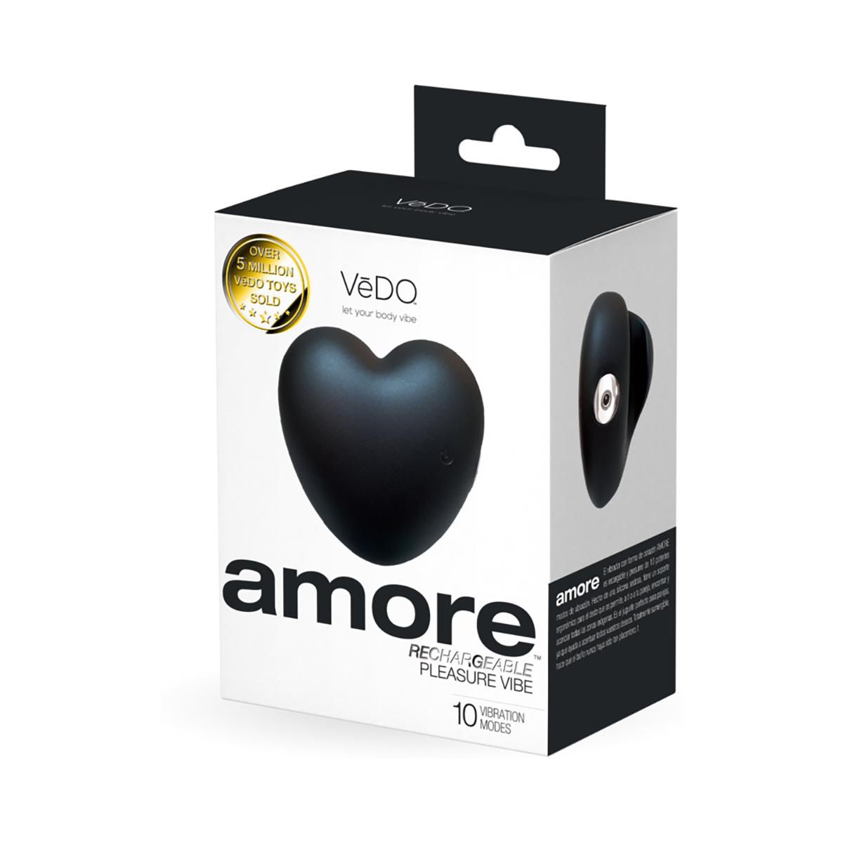 VeDO Amore Rechargeable Pleasure Vibe Black - Image 5