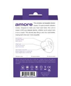 Alternative view of VeDO Amore Rechargeable Pleasure Vibe Purple
