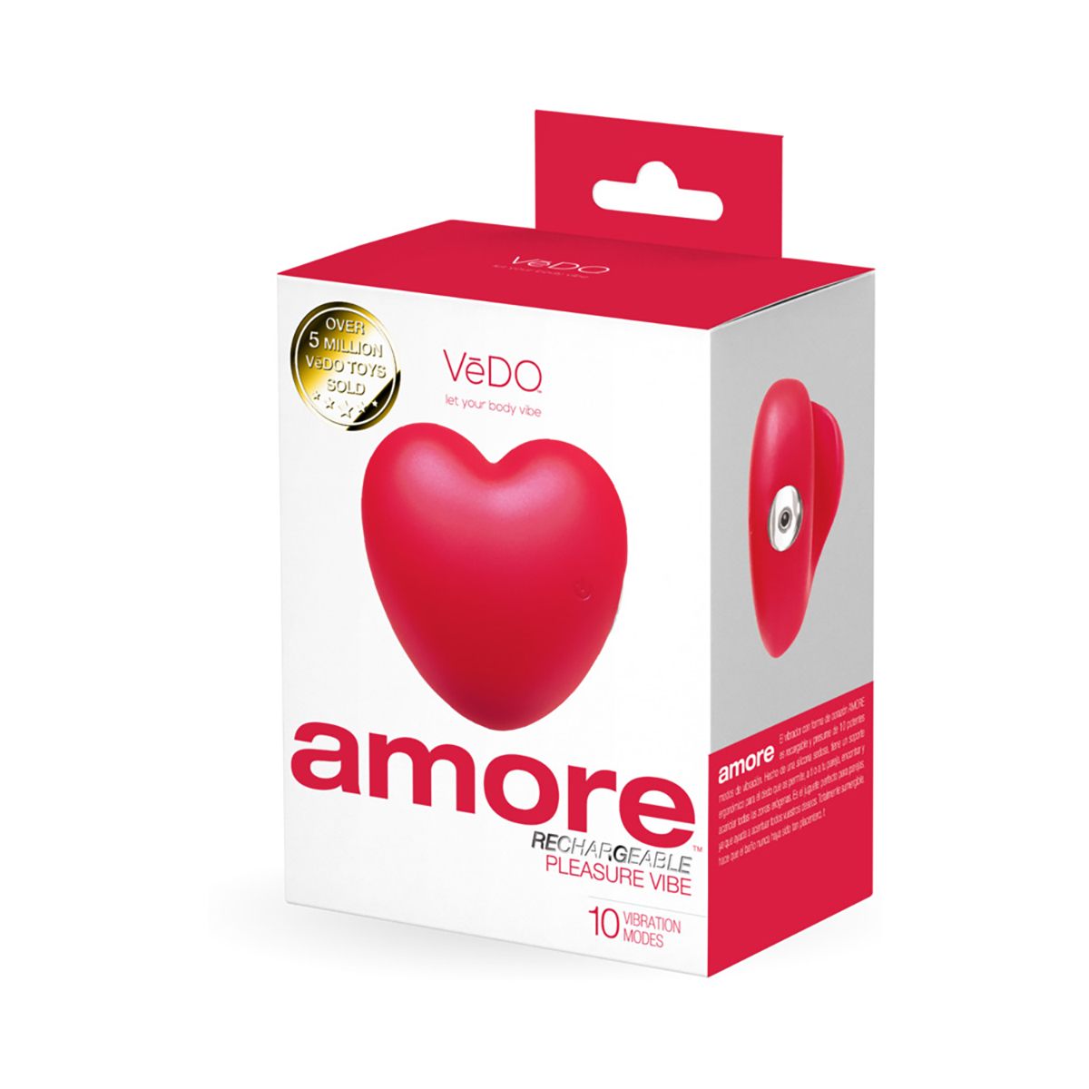 VeDO Amore Rechargeable Pleasure Vibe Red - Image 5