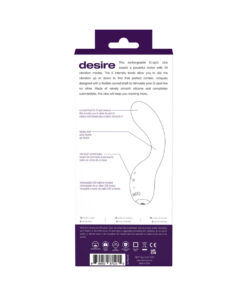 Alternative view of VeDO Desire Rechargeable Gspot Vibe Purple