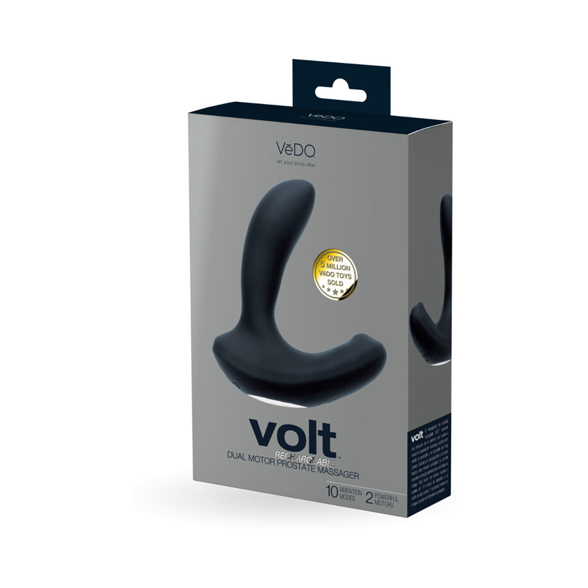 VeDO Volt Rechargeable Prostate Vibe Black - Image 5