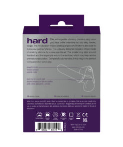 Alternative view of VeDO Hard Rechargeable C-Ring Purple