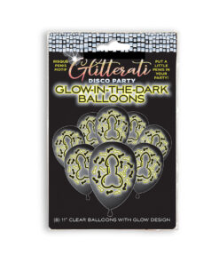 Glitterati Penis Party Glow in the Dark Balloons