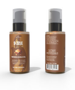 Alternative view of Sensuva Sizzle Lips Warming Gel Salted Caramel 2 oz.
