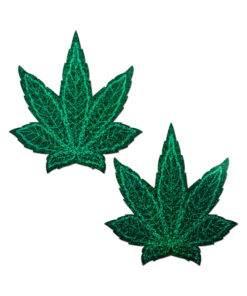 Pastease Pot Leaf Glitter Full Breast Cover