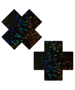 Pastease Plus X Black Disco Ball Breast Cover