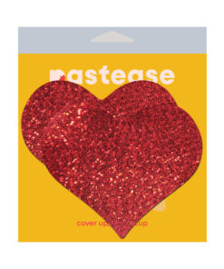 Alternative view of Pastease Heart Glitter Red Breast Covers