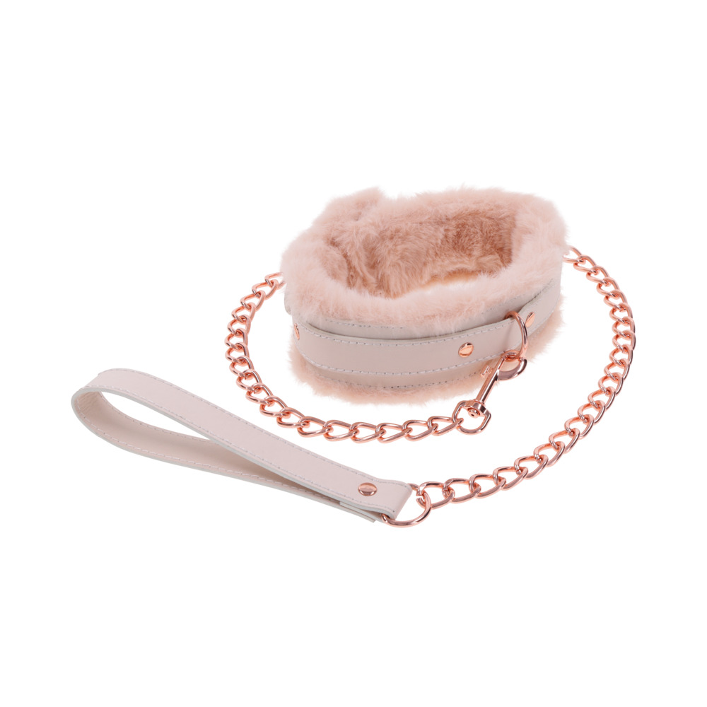 Sportsheets Sex & Mischief Peaches n CreaMe Fur Collar & Leash - Image 4