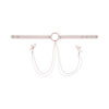 Sportsheets Sex & Mischief Peaches n CreaMe Collar with Nipple Clamps