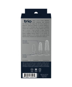 Alternative view of VeDO Trio Anal Plug Set Black