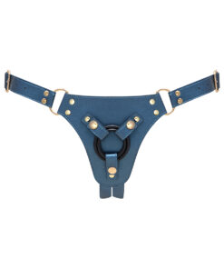Strap-On-Me Leatherette Harness Generous One Size Blue
