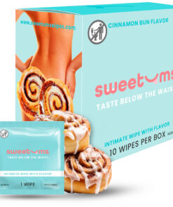 Sweetums Intimate Wipes CinnamonBun Flavor