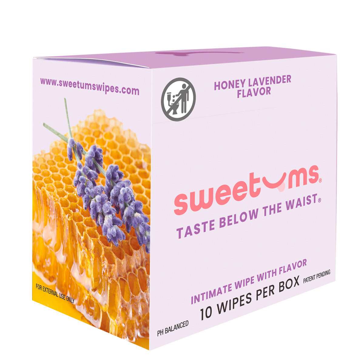 Sweetums Intimate Wipes Honey Lavender Flavor - Image 4