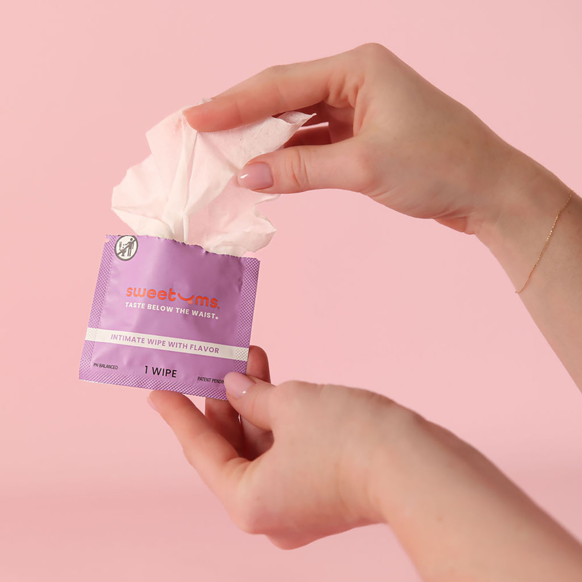 Sweetums Intimate Wipes Honey Lavender Flavor - Image 2