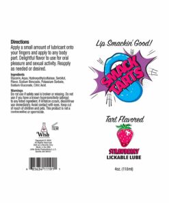 Alternative view of Smack Tarts Lick Sour Strawberry Lub 4oz