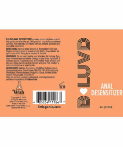 Alternative view of B-Luvd Anal Desensitizing Lube 4oz