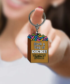 Alternative view of Super Fun Key Chain Suck A Bag