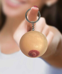 Alternative view of Super Fun Key Chain One Squishy Boob