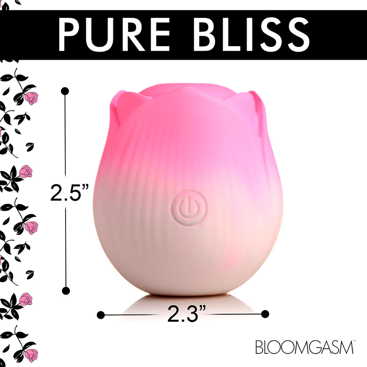 Bloomgasm Pulsing Petals Throbbing Rose Stimulator Pink - Image 6