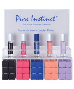 Pure Instinct Pheromone Pefume Oil Roll-On Acrylic Display with Testers & Product