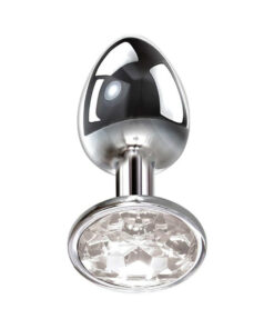 A&E Clear Gem Anal Plug Small