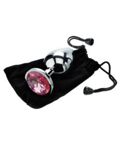 Alternative view of A&E Pink Gem Anal Plug Large