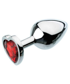 A&E Red Hearts Gem Anal Plug Medium