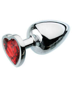 A&E Red Hearts Gem Anal Plug Large