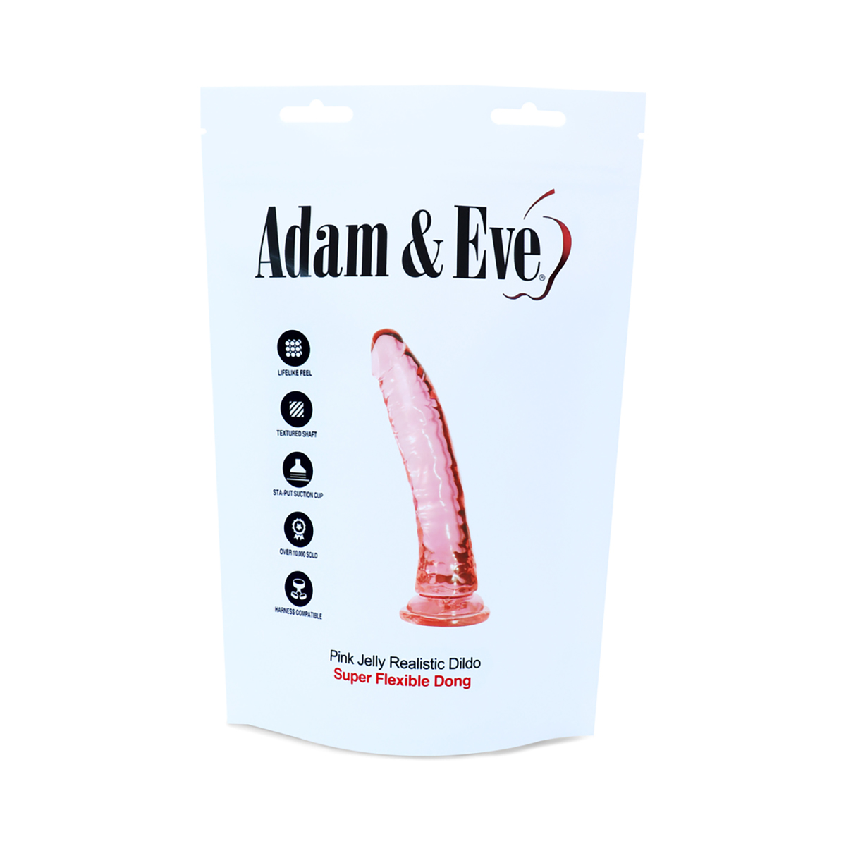A&E Pink Jelly Realistic Dildo - Image 6