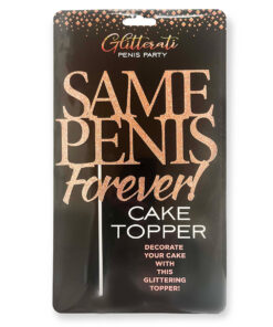 Glitterati Same Penis Forever Cake Topper