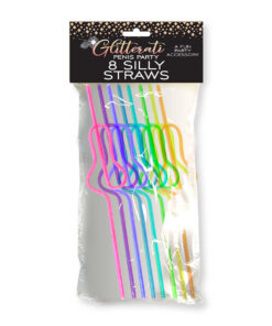Glitterati Silly Penis Straws 8pk