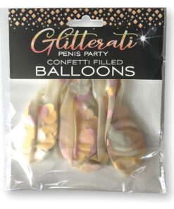 Glitterati Penis Party Balloons 5pk