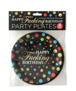 Happy Fucking Birthday Plates 8ct