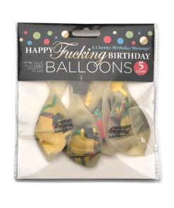 Alternative view of Happy Fucking Birthday Balloons 5pk