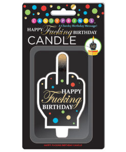 Happy Fucking Birthday Large Finger Candle