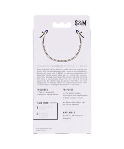 Alternative view of SS S&M Cougar Chained Nipple Clamps