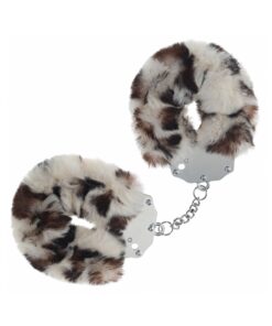 Ouch! Heavy-Duty Fluffy Handcuffs Snow Leopard