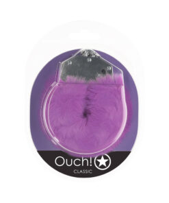 Alternative view of Ouch! Classic Fluffy Handcuffs Purple