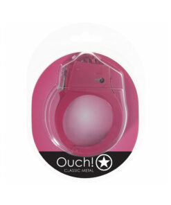Alternative view of Ouch! Classic Metal Handcuffs Pink