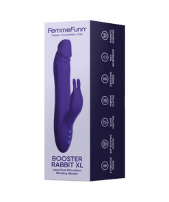 Alternative view of FemmeFunn Booster Rabbit XL Dark Purple