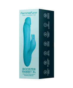 Alternative view of FemmeFunn Booster Rabbit XL Turquoise