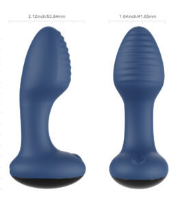 Alternative view of Honey Play Box Frenzy Pressure Sensing App-Controlled Rotating Butt Plug Blue