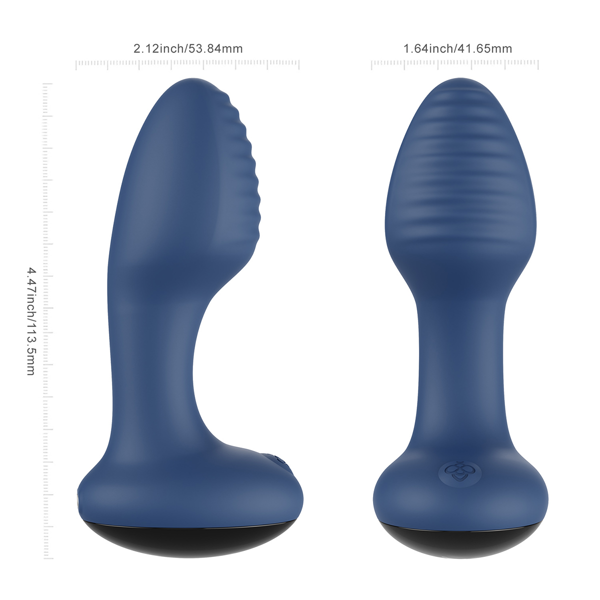 Honey Play Box Frenzy Pressure Sensing App-Controlled Rotating Butt Plug Blue - Image 2