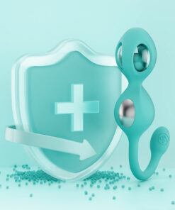 Alternative view of HPB Elektra App E-Stim Kegel Set Cyan